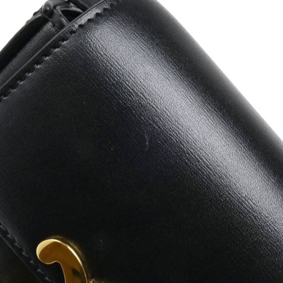 Celine Triomphe Mini Claude Shoulder Bag Black 10 I513 Dpv38 no - Picture 5 of 9